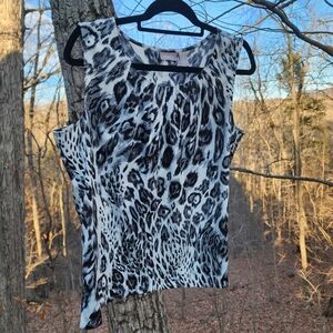 Leopard Print Sleeveless Top